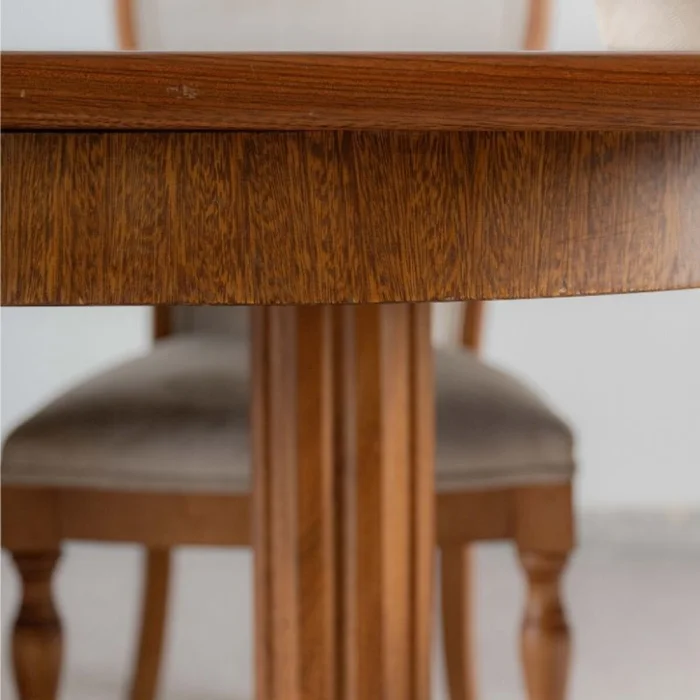 Mesa Ovalada Extensible en Marrón - Mesas de comedor, Uruguay | Fábrica Italiana, vista 4