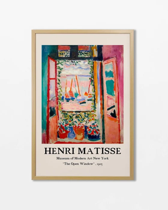 Henri Matisse - The open window en Multicolor - Láminas, Uruguay | La Cuadrería