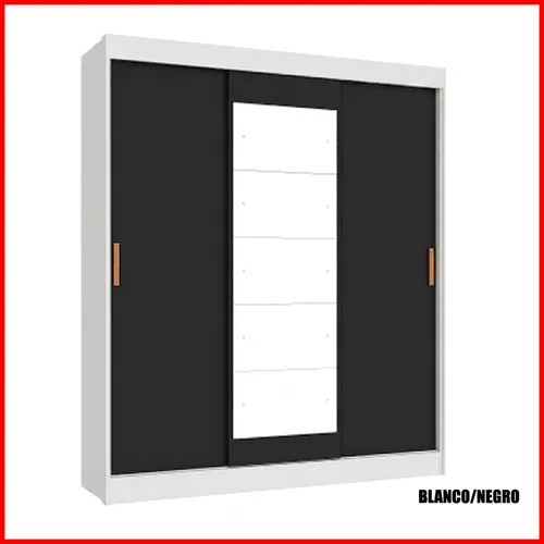 Placard puertas corredizas con espejo – Capri - Roperos y placares, Uruguay | Punto Unión