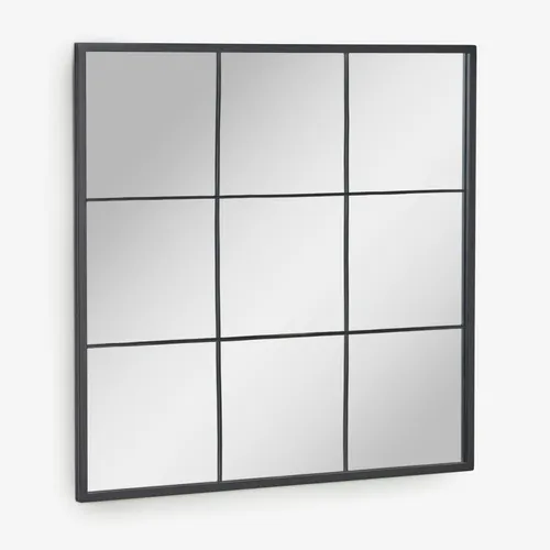 Espejo de pared Ulrica metal negro 80 x 80 cm en Negro - Espejos, Uruguay | Kavehome