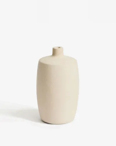 Jarrón de papel maché Mireni beige Ø 26 cm en Beige - Jarrones, Uruguay | Kavehome