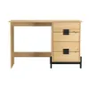 Escritorio 4 cajones Linea Alla en Madera natural - Escritorios y sillas de escritorio, Uruguay | La Cueva Muebles, vista 2 de 5