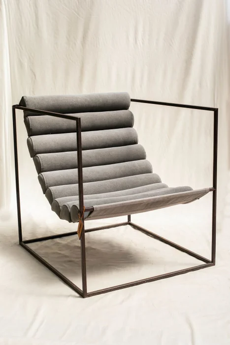 Sillon Rollitos en tela - Zainas en Gris - Sillones y sofás, Uruguay | Zainas