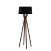 Luminaria de pie pantalla negra y madera E27 147cm en Negro - Lámparas de pie, Uruguay | Iluminica, vista 2 de 6