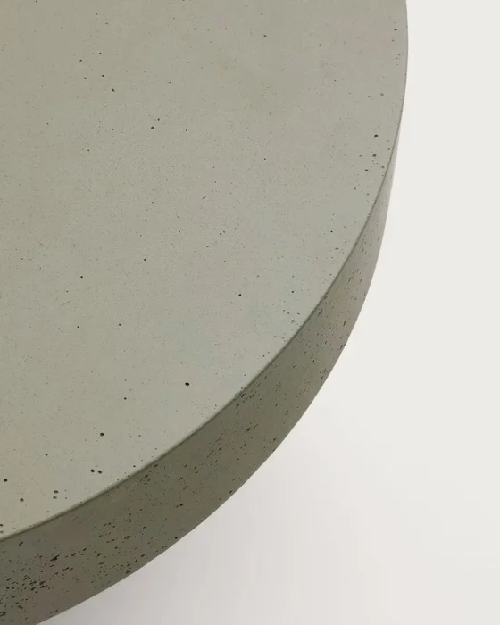 Mesa de centro Aiguablava de cemento - verde Ø 90 cm en Verde - Mesas de living, Uruguay | Kavehome, vista 7