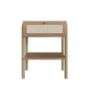 Mesa de Luz Oslo - 1 Cajon - Natural con tejido en Marrón - Mesas de luz, Uruguay | NYR, vista 4 de 6