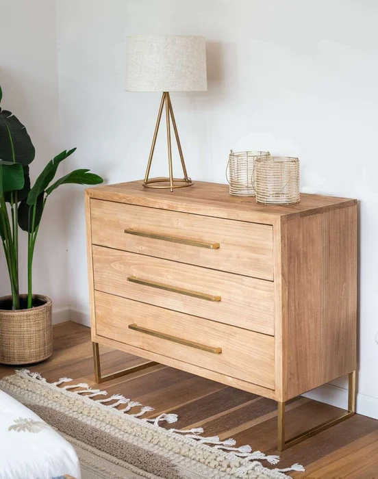 COMODA SUR - ALAMO Y HIERRO ORO VIEJO en Madera natural - Bibliotecas, Uruguay | La Iberica, vista 8