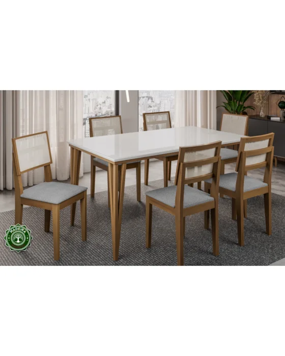 Juego de comedor Safari 6 sillas - Moderna Hogar - Mesas de comedor, Uruguay | Moderna Hogar