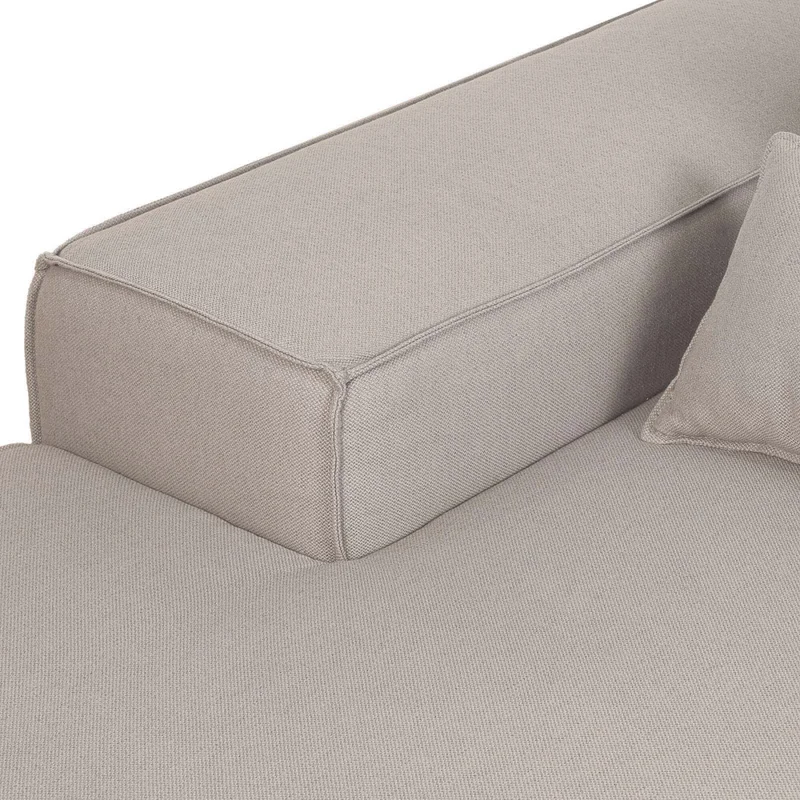Sofá Kai 1 Cuerpo Tela Gris Modular Chaise Con Brazo Izquierdo en Gris - Sillones y sofás, Uruguay | Divino, vista 4