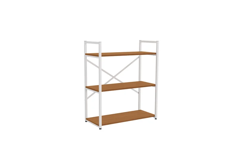ESTANTERIA BAJA CON 3 ESTANTES LINEA INDUSTRIAL HIERRO en Madera natural - Bibliotecas, Uruguay | Balton, vista 6