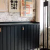 Aparador Trendy Negro (Pie Negro) 160 cm - Aparadores y recibidores, Uruguay | Berna home, vista 4 de 4