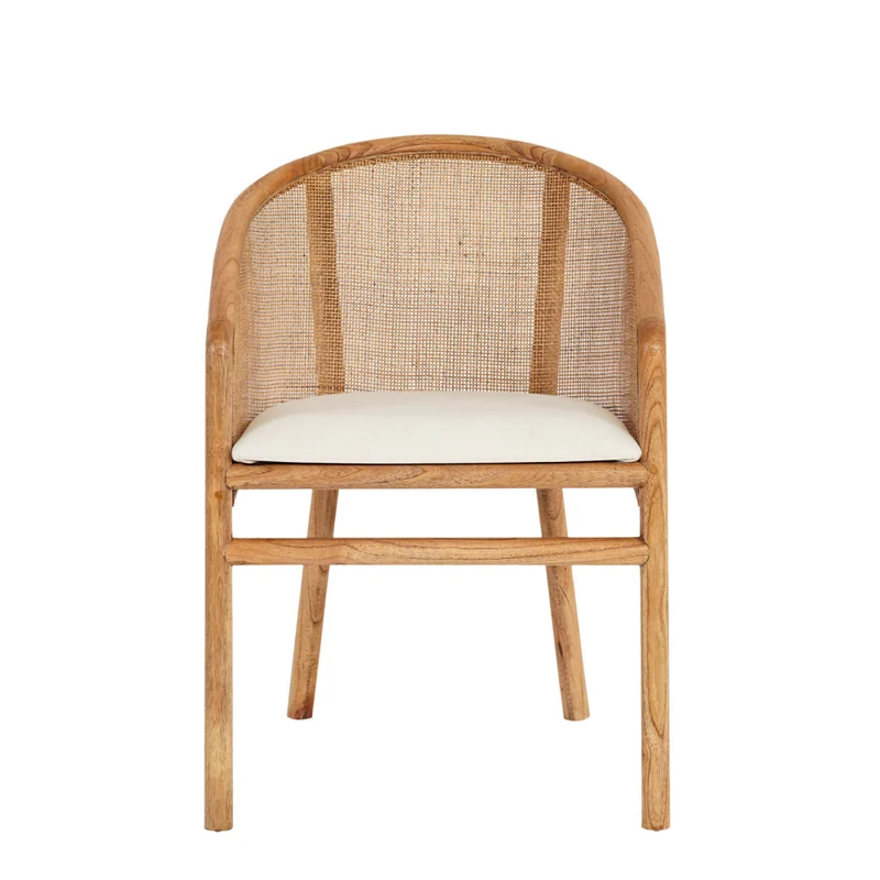 Butaca Madera-y-tela Natural-beige Duna Natural en Madera natural - Sillones y sofás, Uruguay | Divino, vista 3