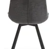 Silla de comedor HYGUM giratoria gris/negro en Gris/negro - Sillas, Uruguay | JYSK, vista 3 de 5