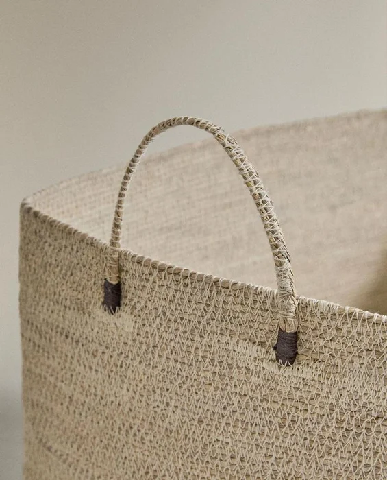 CESTA RECTANGULAR SEAGRASS en Beige - Canastos, Uruguay | Zara Home, vista 3