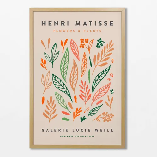 Matisse - Flowers & Plants en Multicolor - Láminas, Uruguay | La Cuadrería