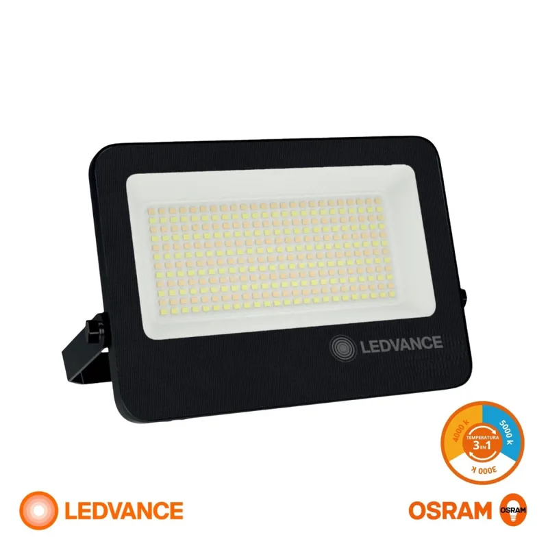 Foco LED LEDVANCE Compact IP66 100W CCT Negro en Negro - Lámparas colgantes, Uruguay | Serlux