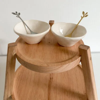 Juego de torre + dos mini bowls + dos cucharas o tenedores en Madera natural - Decoración, Uruguay | Dreams On Time, vista 4