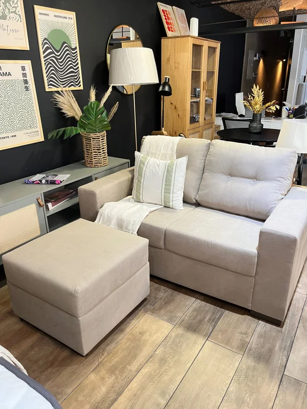 Sofá Mónaco 2 Cuerpos - Beige (165 cm) en Beige - Sillones y sofás, Uruguay | Berna Home, vista 6