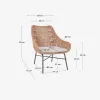 Butaca Abeli de cuerda beige en Beige - Butacas, banquetas y puffs, Uruguay | Kavehome, vista 10 de 10