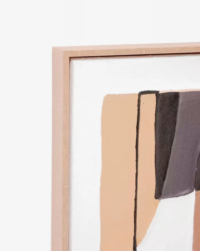 Cuadro Zay con formas geométricas marrón 40 x 40 cm en Marrón - Decoración de pared, Uruguay | Kavehome, vista 2