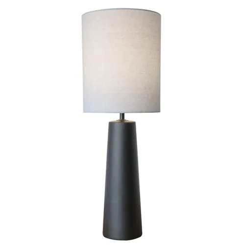 LAMPARA DE MESA CERAMICA D24x69CM NEGRO/BLANCO en Multicolor - Lámparas de mesa, Uruguay | Koz