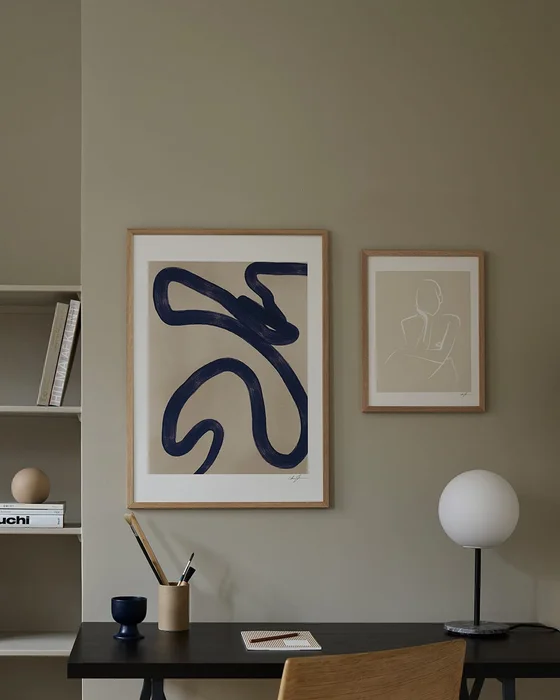 Abstractos Neutros - Serie N.03 en Azul - Láminas, Uruguay | La Cuadrería, vista 2