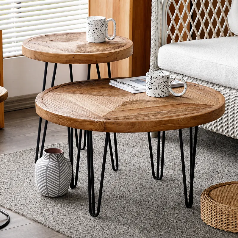 Mesa madera redonda KENYA en Elegir - Mesas de living, Uruguay | Simple Deco