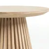 Mesa auxiliar Jeanette madera maciza de teca Ø 50 cm en Madera natural - Mesas de arrimo, Uruguay | Kavehome, vista 4 de 6