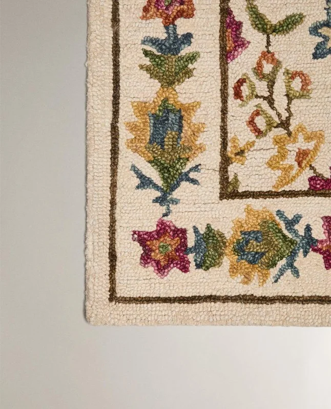 ALFOMBRA LANA ESTAMPADO FLORAL - Alfombras, Uruguay | Zara Home, vista 5