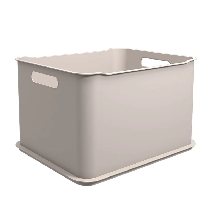 CESTO PLASTICO RECTANGULAR 38x32x23CM LIGHT GRAY COZA - Canastos, Uruguay | Decohogar