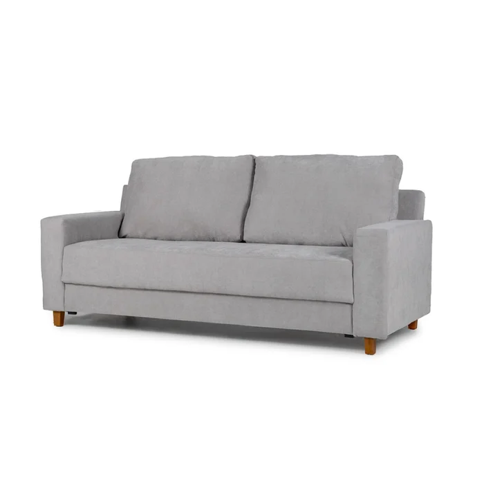 Sofá Modus (Outlet) - Tela Microfibra - 3 cuerpos - Berlin 05 (Ceniza) en Gris - Sillones y sofás, Uruguay | NYR