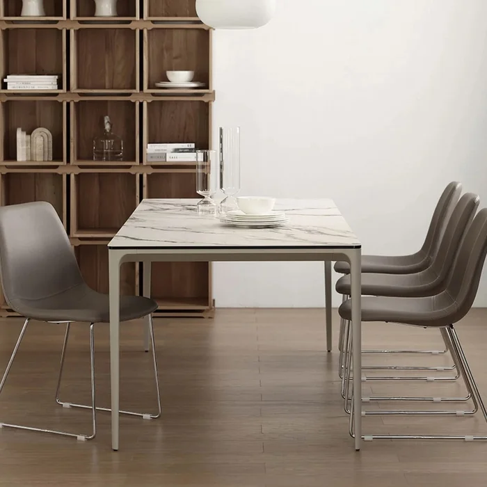 MESA DE COMEDOR GAEL Blanco en Blanco - Mesas de comedor, Uruguay | Viasono