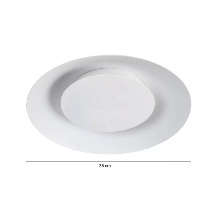 Luminaria de Techo Aruba Ø35cm Blanco en Blanco - Lámparas colgantes, Uruguay | Serlux, vista 5