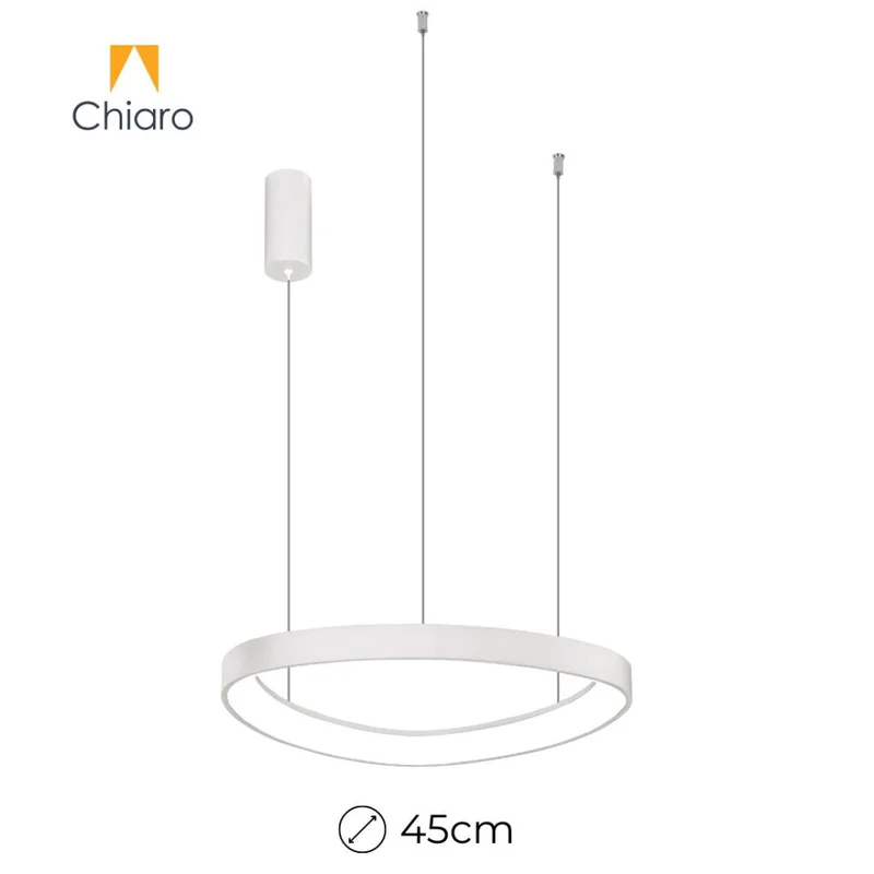 Luminaria Led Diseño triangular Dimerizable 38W, 45cm - BLANCO en Blanco - Lámparas colgantes, Uruguay | Iluminica, vista 5