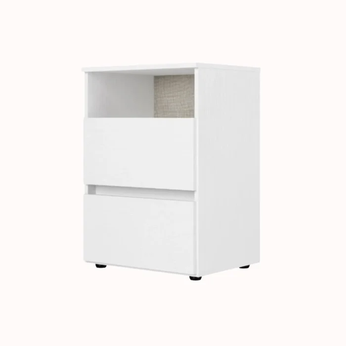 MESA DE LUZ MIKA BLANCA en Blanco - Mesas de luz, Uruguay | Forum Design