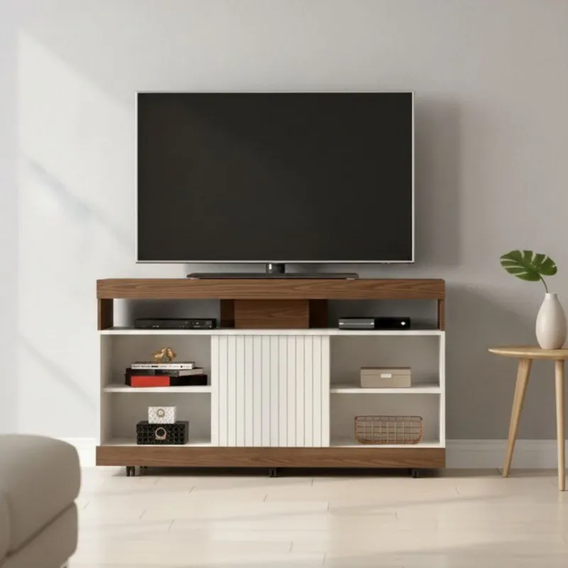 Rack dili 1.20 - Moderna Hogar en Off-white - Muebles para TV, Uruguay | Moderna Hogar