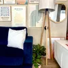 Lámpara de Pie Apollo con Pantalla Algodón - Lámparas de pie, Uruguay | Berna home, vista 2 de 7