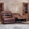 Sillon reclinable cuero Dobson 3 cuerpos - Sillones y sofás, Uruguay | Satec, vista 3 de 3