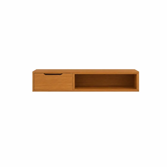 Rack Tucuma Flotante en Madera natural - Muebles para TV, Uruguay | Deluxe Home, vista 2