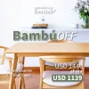 Mesa Livorno + 4 sillas Capri en Madera natural - Muebles, Uruguay | Uruguay Bamboo, vista 1 de 5