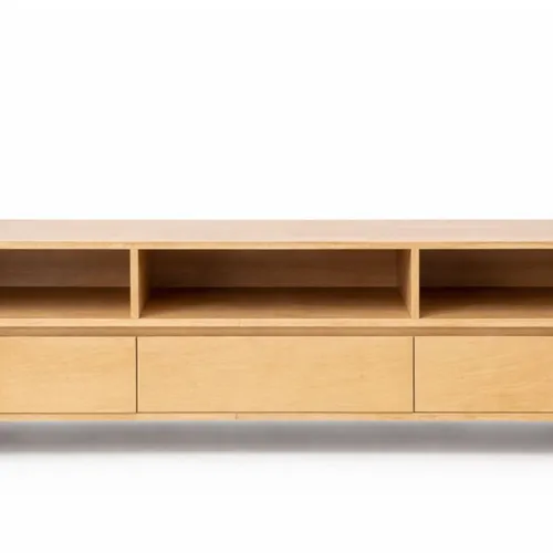 Rack AMBAY 1.60m en Madera natural - Muebles para TV, Uruguay | Finkel
