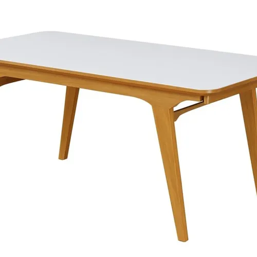 Mesa Extensible LARGA 1.37m Vidrio Off White en Off-white - Mesas de comedor, Uruguay | Finkel