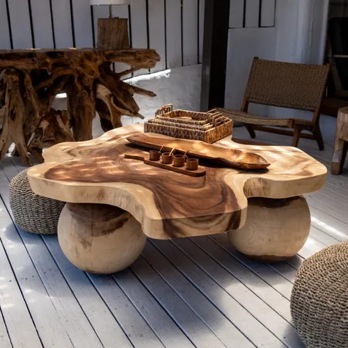 Mesa Esferas en Madera natural - Muebles para el exterior, Uruguay | Rumah Studio Home