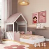 Cama Infantil Casita Blanco con Rosa - Dormitorio, Uruguay | RM Muebles y Deco, vista 1 de 8
