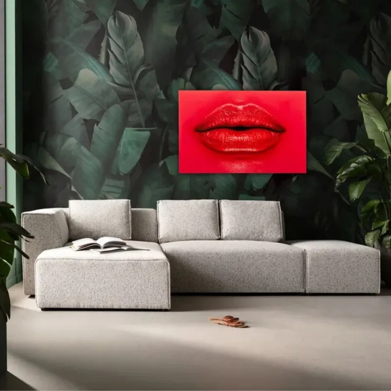 CUADRO RED LIPS ROJO  en Rojo - Decoración, Uruguay | Viasono