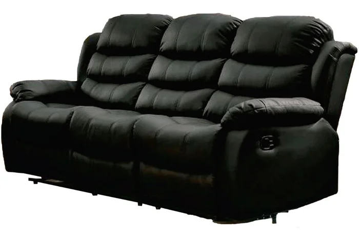 Juego De Living Reclinable 3+2 En Pu Comedor Negro Beverly en NegroMaterial - Muebles, Uruguay | Soy Hogar, vista 7