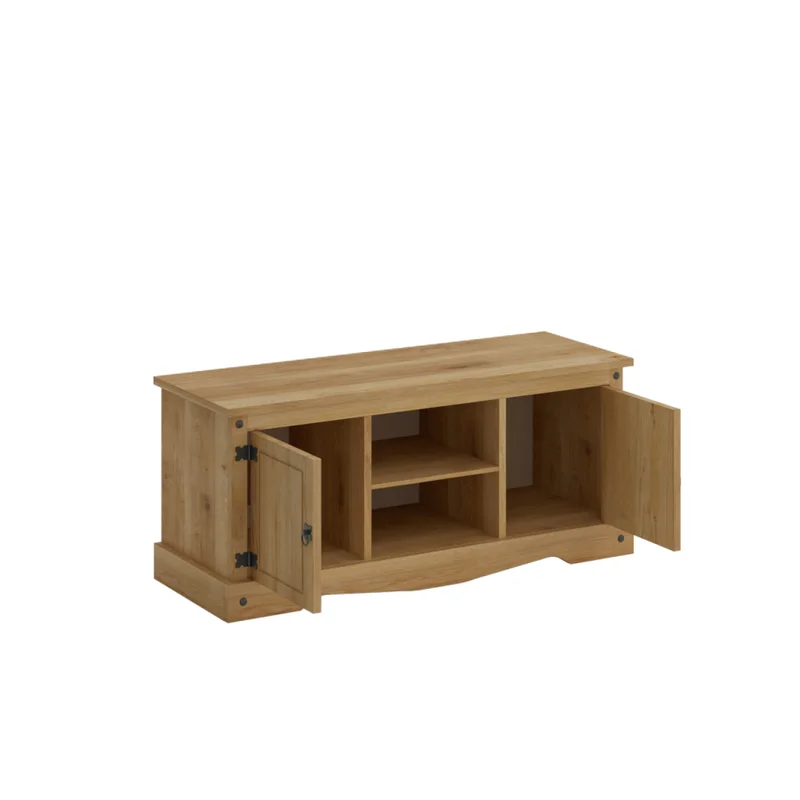 RACK 2 PUERTAS 1 ESTANTE NATURAL MEX004NA en Madera natural - Muebles para TV, Uruguay | Alfa Ventas, vista 3