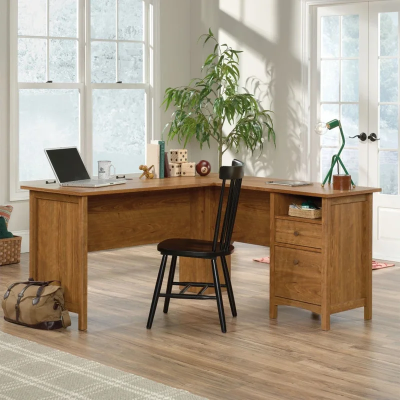 Escritorio Esquinero en L - Sauder - Linea Unión Plain en Madera natural - Escritorios, Uruguay | Ecowood, vista 6