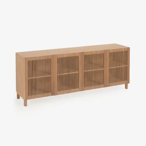 Aparador Beyla de madera maciza y chapa de roble 180 x 71,5 cm FSC 100 % en Madera natural - Aparadores y recibidores, Uruguay | Kavehome