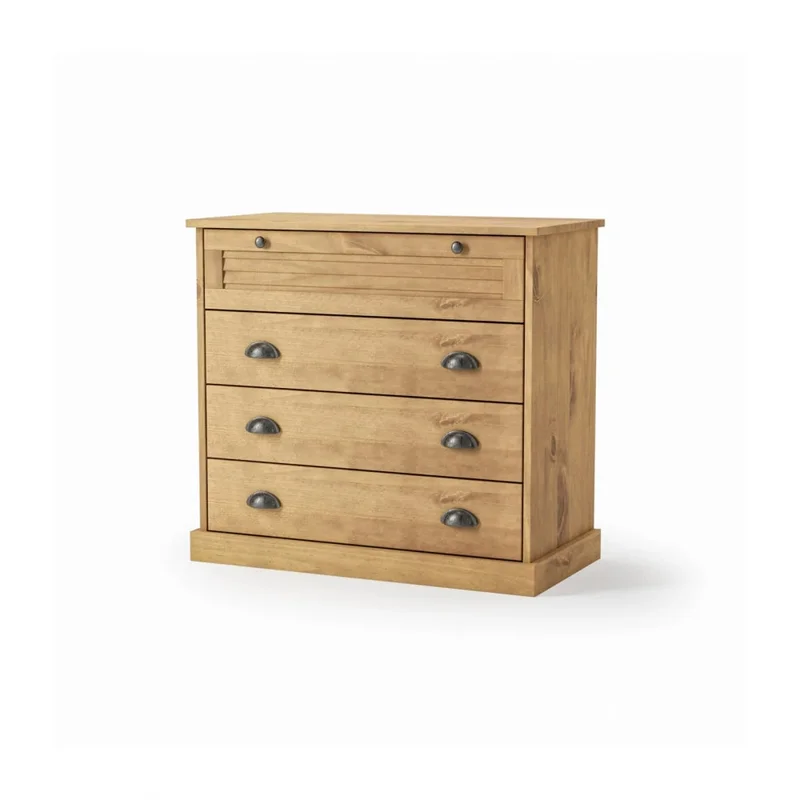 Cómoda 4 cajones - Línea Oslo - Natural en Madera natural - Cómodas, Uruguay | Ecowood, vista 4